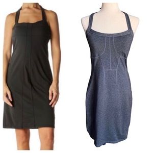 Athleta Heather Gray Sizzle Yoga Halter Dress | Size 6